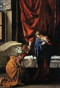 Orazio Gentileschi Annunciation   77 oil on canvas